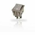 Zf Electronics Rocker Switch, Dpst, Latched, Quick Connect Terminal, Curved Rocker Actuator, Panel Mount WRG32F2FBGEN